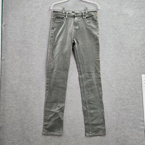 OBEY Men Jeans 30 Green‎ Straight Leg Stretch  Pockets Mid Rise 32 in Inseam